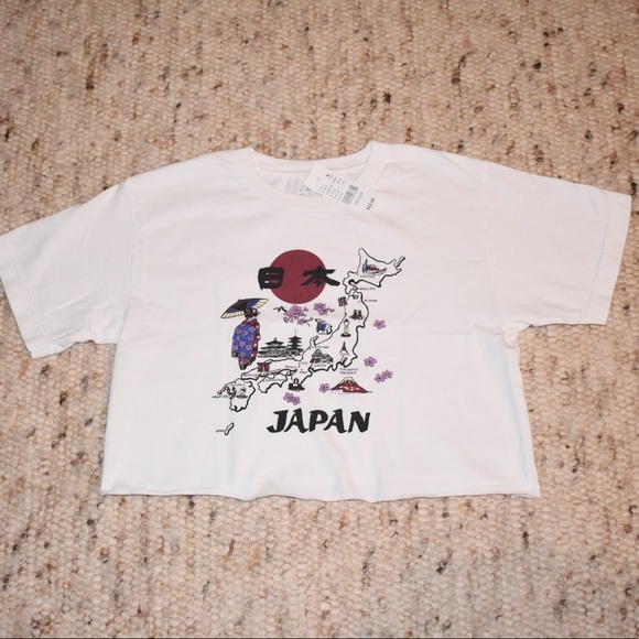Brandy Melville Tops John Galt Jamie Japan Map Tshirt Brandy Melville Poshmark